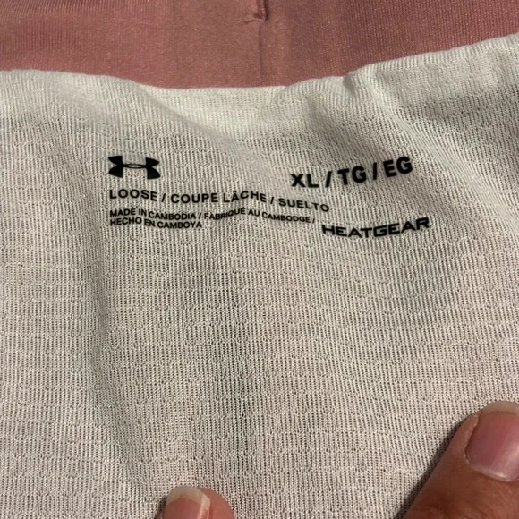 Under Armour Women's Mauve Athletic Shorts - Picture 3 of 6